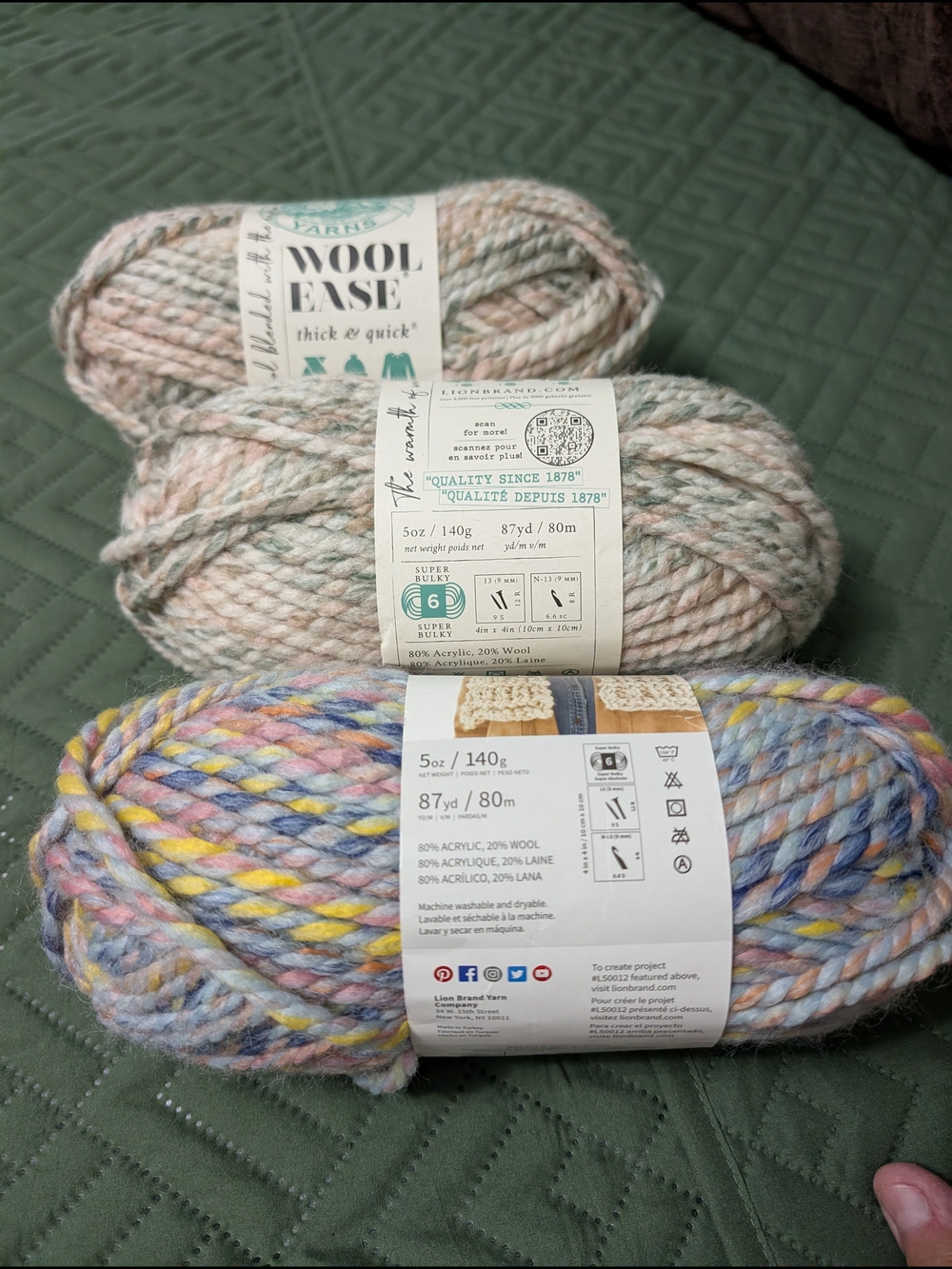 Wool-Ease Thick & Quick Multicolor Chunky Yarn - Pastel Mix